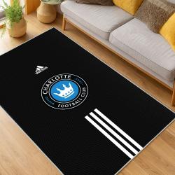 MLS Charlotte Fc Soccer Team Logo Sport Carpet Area Rug Home Decor Gift CFC29