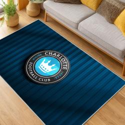 MLS Charlotte Fc Soccer Team Logo Sport Carpet Area Rug Home Decor Gift CFC31