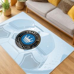 MLS Charlotte Fc Soccer Team Logo Sport Carpet Area Rug Home Decor Gift CFC35