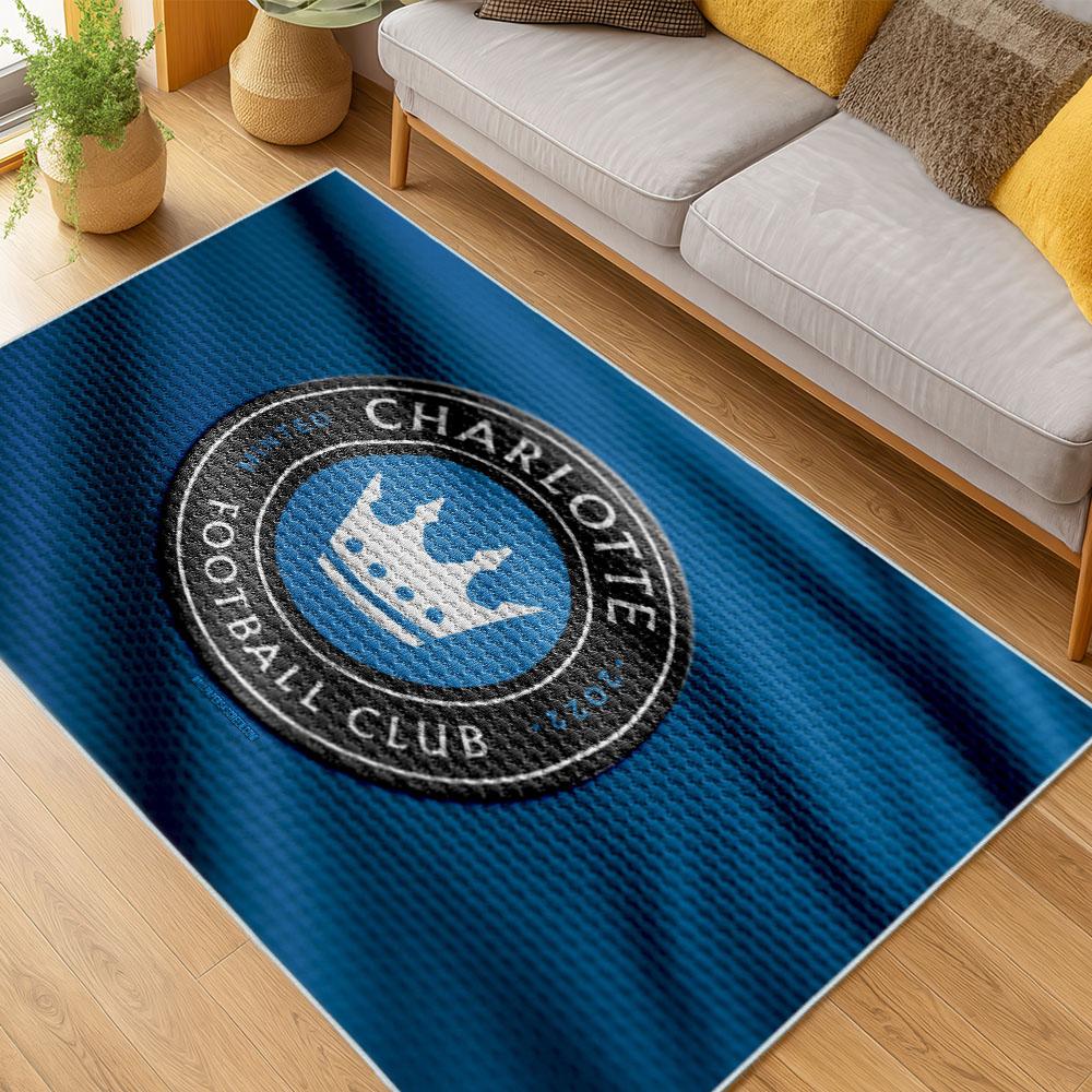 MLS Charlotte Fc Soccer Team Logo Sport Carpet Area Rug Home Decor Gift CFC38 mls charlotte fc soccer team logo sport carpet area rug home living room cfc38
