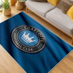 mls charlotte fc soccer team logo sport carpet area rug home living room cfc38