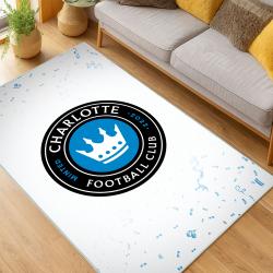 MLS Charlotte Fc Soccer Team Logo Sport Carpet Area Rug Home Decor Gift CFC41