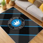 mls charlotte fc soccer team logo sport carpet area rug home living room cfc53