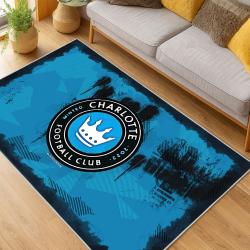 MLS Charlotte Fc Soccer Team Logo Sport Carpet Area Rug Home Decor Gift CFC54