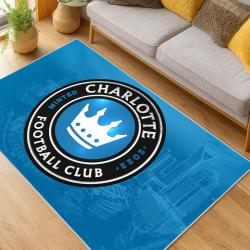 MLS Charlotte Fc Soccer Team Logo Sport Carpet Area Rug Home Decor Gift CFC56