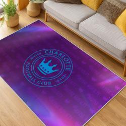 MLS Charlotte Fc Soccer Team Logo Sport Carpet Area Rug Home Decor Gift CFC57