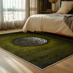 mls columbus crew area rug non slip soccer carpet home decor gift idea for fans bedroom ccfc11