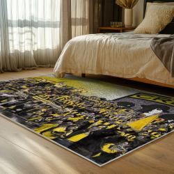 mls columbus crew area rug non slip soccer carpet home decor gift idea for fans bedroom ccfc13