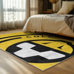 mls columbus crew area rug non slip soccer carpet home decor gift idea for fans bedroom ccfc18