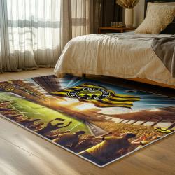 mls columbus crew area rug non slip soccer carpet home decor gift idea for fans bedroom ccfc29