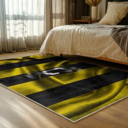 mls columbus crew area rug non slip soccer carpet home decor gift idea for fans bedroom ccfc3