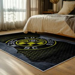 mls columbus crew area rug non slip soccer carpet home decor gift idea for fans bedroom ccfc32