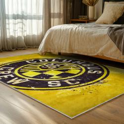 mls columbus crew area rug non slip soccer carpet home decor gift idea for fans bedroom ccfc35
