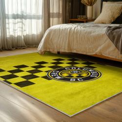mls columbus crew area rug non slip soccer carpet home decor gift idea for fans bedroom ccfc36