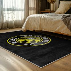 mls columbus crew area rug non slip soccer carpet home decor gift idea for fans bedroom ccfc41
