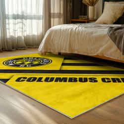 mls columbus crew area rug non slip soccer carpet home decor gift idea for fans bedroom ccfc5