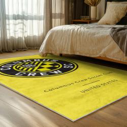mls columbus crew area rug non slip soccer carpet home decor gift idea for fans bedroom ccfc6