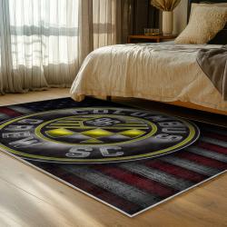 mls columbus crew area rug non slip soccer carpet home decor gift idea for fans bedroom ccfc62