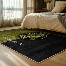 mls columbus crew area rug non slip soccer carpet home decor gift idea for fans bedroom ccfc66