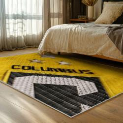 mls columbus crew area rug non slip soccer carpet home decor gift idea for fans bedroom ccfc71