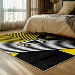 mls columbus crew area rug non slip soccer carpet home decor gift idea for fans bedroom ccfc82