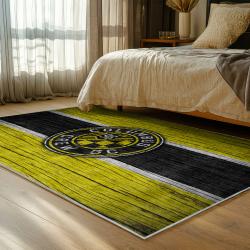 mls columbus crew area rug non slip soccer carpet home decor gift idea for fans bedroom ccfc84