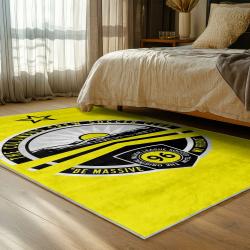 mls columbus crew area rug non slip soccer carpet home decor gift idea for fans bedroom ccfc85