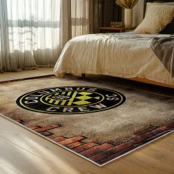 mls columbus crew area rug non slip soccer carpet home decor gift idea for fans bedroom ccfc92