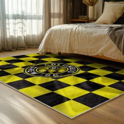 mls columbus crew area rug non slip soccer carpet home decor gift idea for fans bedroom ccfc95