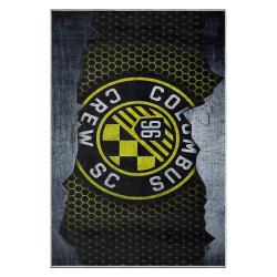 mls columbus crew area rug non slip soccer carpet home decor gift idea for fans ccfc32