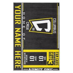 mls columbus crew area rug non slip soccer carpet home decor gift idea for fans ccfc58