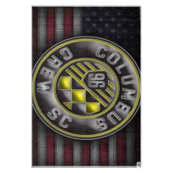 mls columbus crew area rug non slip soccer carpet home decor gift idea for fans ccfc62