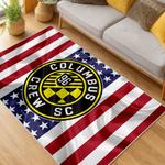 mls columbus crew area rug non slip soccer carpet home decor gift idea for fans living room ccfc1