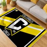 mls columbus crew area rug non slip soccer carpet home decor gift idea for fans living room ccfc27
