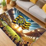 mls columbus crew area rug non slip soccer carpet home decor gift idea for fans living room ccfc29