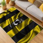 mls columbus crew area rug non slip soccer carpet home decor gift idea for fans living room ccfc3