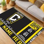 mls columbus crew area rug non slip soccer carpet home decor gift idea for fans living room ccfc58