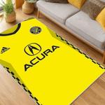 mls columbus crew area rug non slip soccer carpet home decor gift idea for fans living room ccfc81