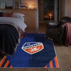 mls fc cincinnati area rug non slip soccer carpet home decor gift idea for fans bedroom fcc107