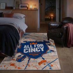 mls fc cincinnati area rug non slip soccer carpet home decor gift idea for fans bedroom fcc108