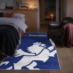 mls fc cincinnati area rug non slip soccer carpet home decor gift idea for fans bedroom fcc110