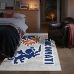 mls fc cincinnati area rug non slip soccer carpet home decor gift idea for fans bedroom fcc18