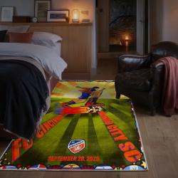 mls fc cincinnati area rug non slip soccer carpet home decor gift idea for fans bedroom fcc27