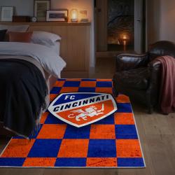 mls fc cincinnati area rug non slip soccer carpet home decor gift idea for fans bedroom fcc28
