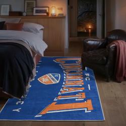mls fc cincinnati area rug non slip soccer carpet home decor gift idea for fans bedroom fcc35