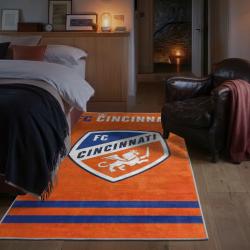 mls fc cincinnati area rug non slip soccer carpet home decor gift idea for fans bedroom fcc40