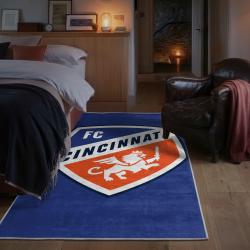 mls fc cincinnati area rug non slip soccer carpet home decor gift idea for fans bedroom fcc64