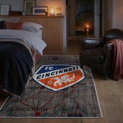 mls fc cincinnati area rug non slip soccer carpet home decor gift idea for fans bedroom fcc65