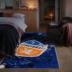 mls fc cincinnati area rug non slip soccer carpet home decor gift idea for fans bedroom fcc66
