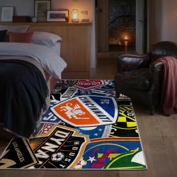 mls fc cincinnati area rug non slip soccer carpet home decor gift idea for fans bedroom fcc73